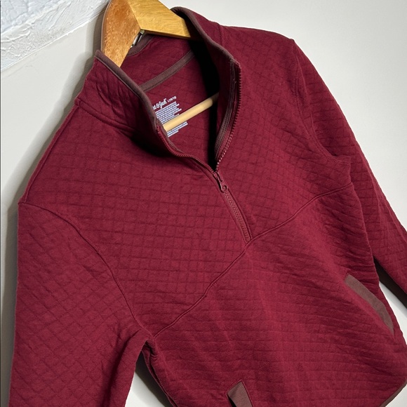 NWT Cat & Jack Quilted Quarter Zip Sweatshirt - Picture 4 of 9